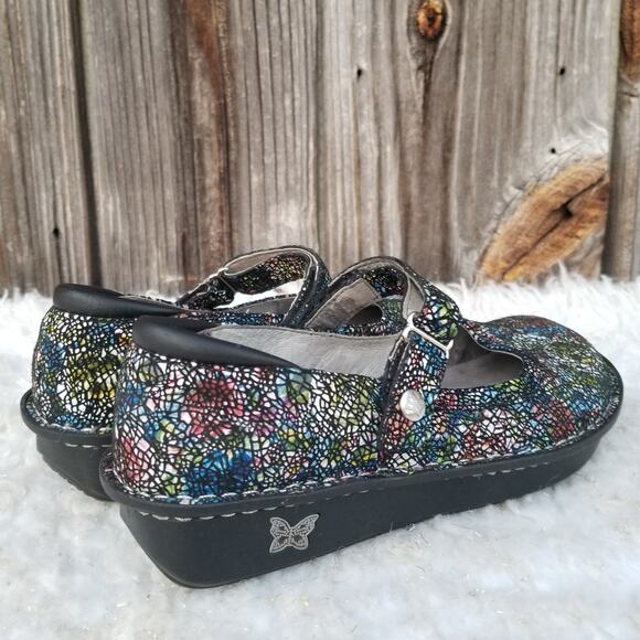Rainbow Mosaic Mary Janes Alegria Size EU 37 US 7-7.5 Belle Cathedral Bel 391 - Picture 6 of 13